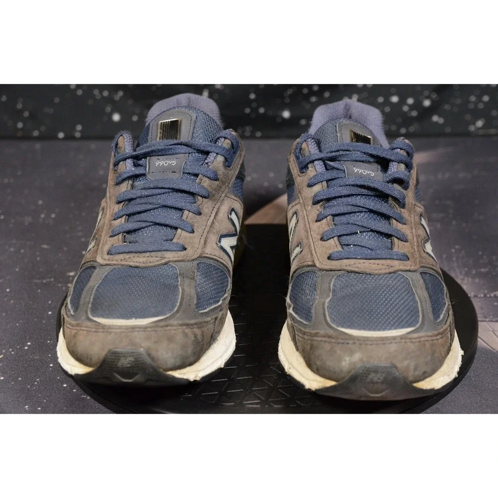 New Balance 990v5 Shoes Mens Size 11.5 Blue Made In USA Running‎ Suede M990NV5